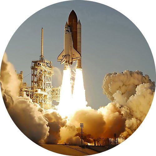 Space Shuttle Atlantis Launch NASA Round Mousepad Mouse Pad Great Gift Idea