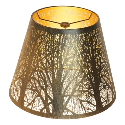 Small Metal Lampshade Forest Etching Forest Lamp Shade Pattern 6'' Top 10'' Bottom Height 7.5'' Fits For Table Lamps And Floor Lamps Spider Fitter Out