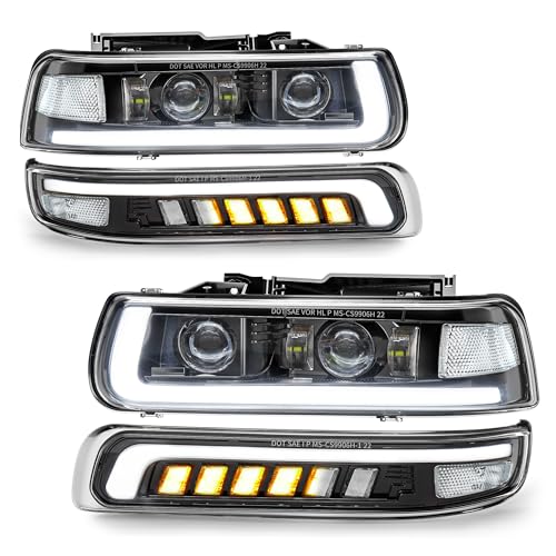 RAMJET4X4 LED Headlights Assembly Headlamps Replacement Comp...