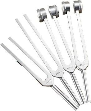 Tuning Fork Four Piece Tuning Fork Set 128HZ 136.1HZ 256HZ 384HZ Voice Over ActivatorPicture Set-2