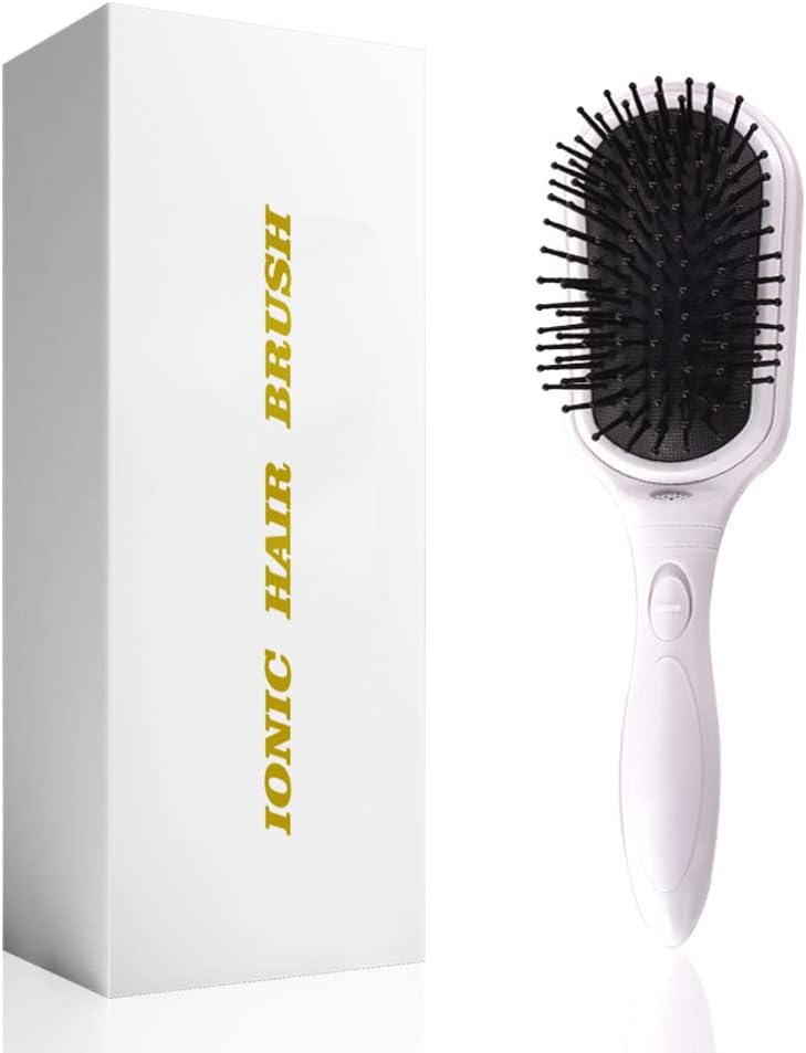 Negative Ionic Hair Brush,Detachable Paddle Brush for Thick Hair Fast Natural Straight Styling, Professional Anti Static Detangler brush for Frizz-Free Hair Care