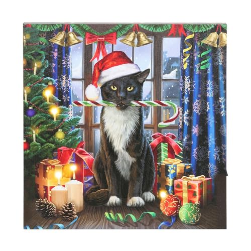 Image of Lisa Parker Krampuss Christmas Light Up Canvas (One Size) (Multicoloured)
