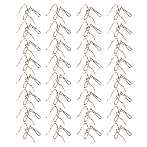 Toyvian 1 Caja Ganchos para Cortinas de Acero Inoxidable Gancho Simple para Pliegues Resistente Humedad Accesorios para Baño y Ducha para Colgar Cortinas y Visillos