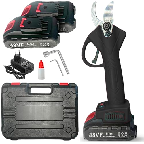Forbici da Potatura Elettriche con 2 Batterie da 48V e...