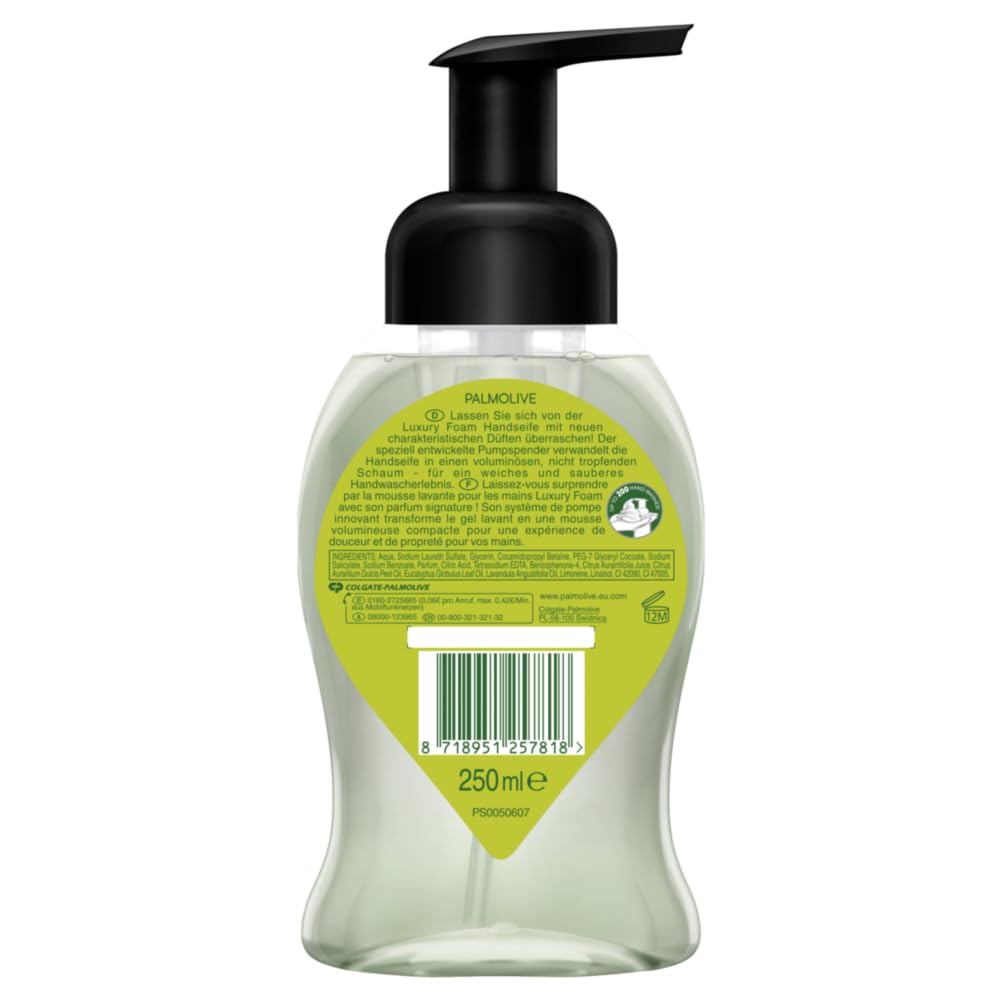 Palmolive jabón de mano espuma lima 6x250 ml