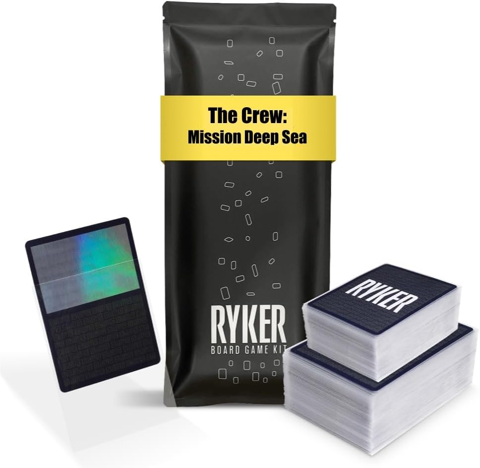 Ryker | Compatible with The Crew: Mission Deep Sea Sleeve Kit | PVC and Acid Free | Clear Protectors Top loaders for Card Games | (141 Qty) (56 x 87 mm, 44 x 68 mm)