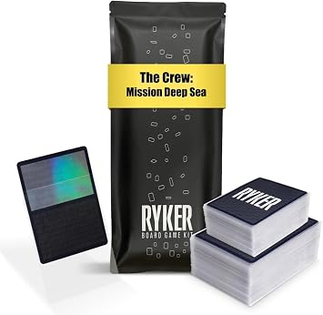 Ryker | Compatible with The Crew Mission Deep Sea Sleeve Kit | PVC and Acid Free | Clear Protectors Top loaders for Card Games | 141 Qty 56 x 87 mm, 44 x 68 mm