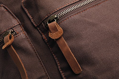 Berchirly Canvas Travel Shoulder Backpack Men Women Casual Computers Laptop Bags Hiking Rucksack Daypacks