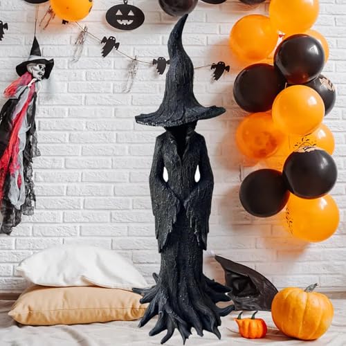 Cracker Barrel Witch Statue Gothic Halloween Resin Figurine,Retro...