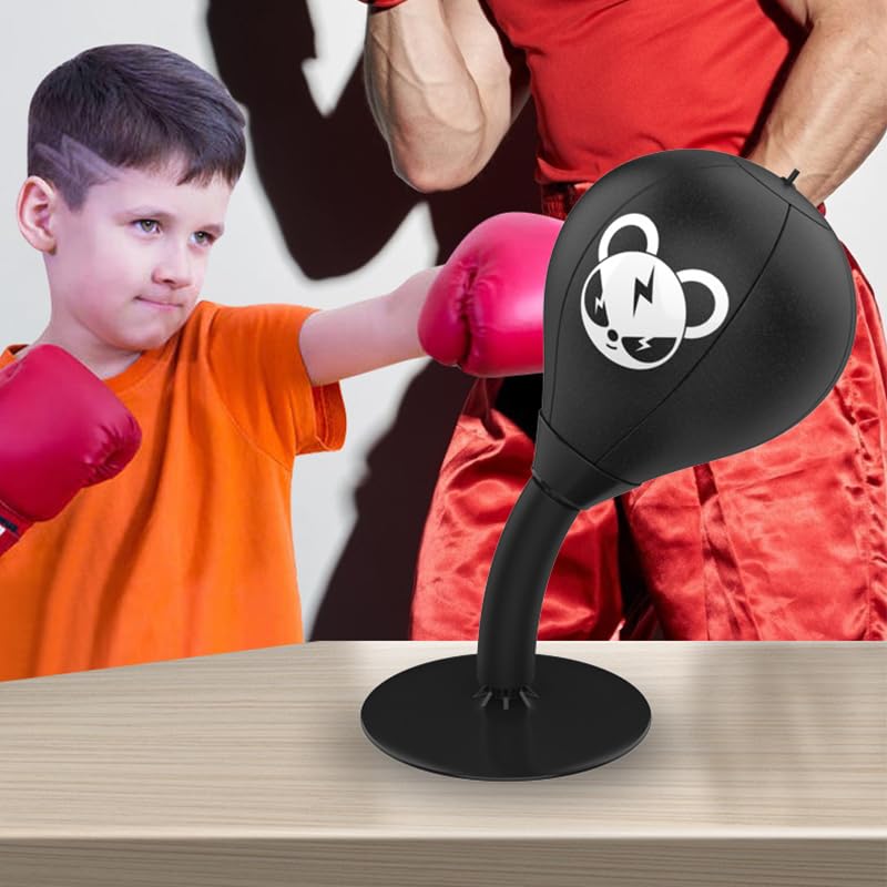 Wmool Sac De Frappe Anti-stress Avec Ventouse Pour Bureau, Jouet De Boxe, Balle Anti-stress Pour Réduire La Tension Pour Enfants