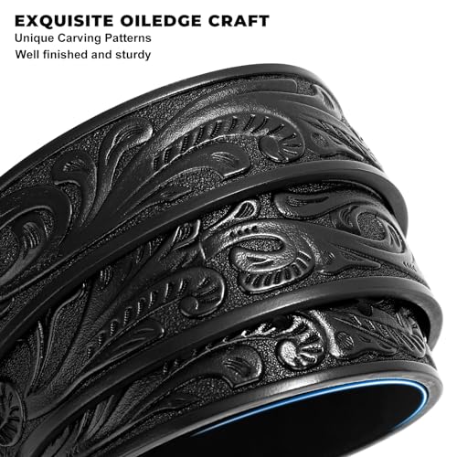 Image of BELTROAD Western Leather Belt Strap for Men Women Cowboy Cowgirl Leather Mens Belts for Jeans Birthday Christmas Belt Gifts