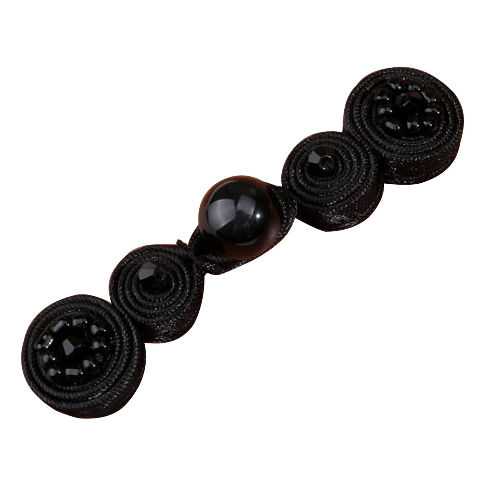 carotoe 1Pair Chinese Knot Button Cheongsam Knot Button Fasteners for Wedding Dress Cloaks Costume Sewing Accessories Coat Clips