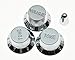 KAISH Chrome Plastic ST/Strat Style Guitar Knobs and 5 Way Switch Tip Cap for USA Stratocaster