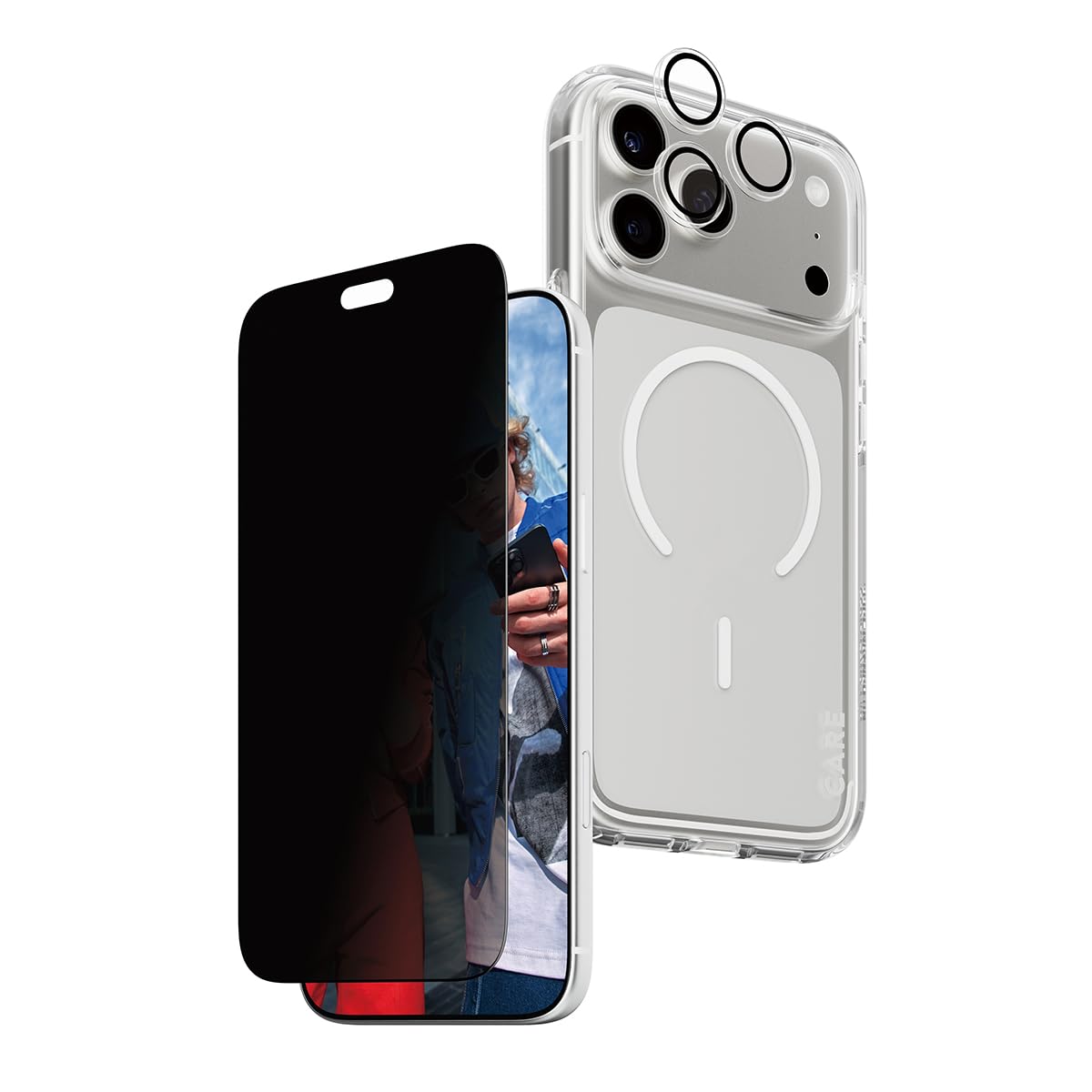 Panzer Glass | Care by PanzerGlass Privacy Flagship zestaw 3 w 1 iPhone 18 Pro Max