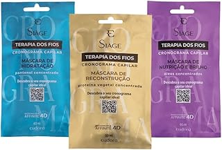 Eudora Kit Cronograma Capilar Siàge Terapia dos Fios Máscara Capilar: Reconstrução 60ml + Hidratação 60ml + Nutrição 60ml