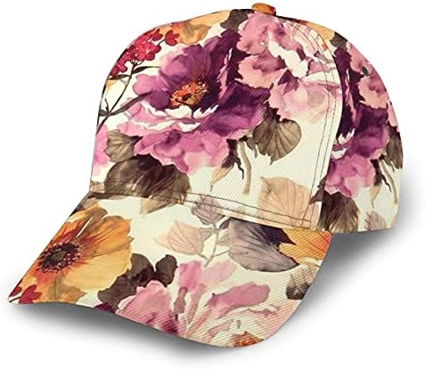 JMLYQS Women Flower Baseball Cap Summer Trendy Dad Hat Fashionable Adjustable Running Hats Trucker Caps