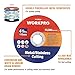 WORKPRO 20-Pack Cut-Off Wheels, 4-1/2 x 7/8-inch Metal&Stainless Steel Cutting Wheel, Thin Metal Cutting Disc for Angle Grinder