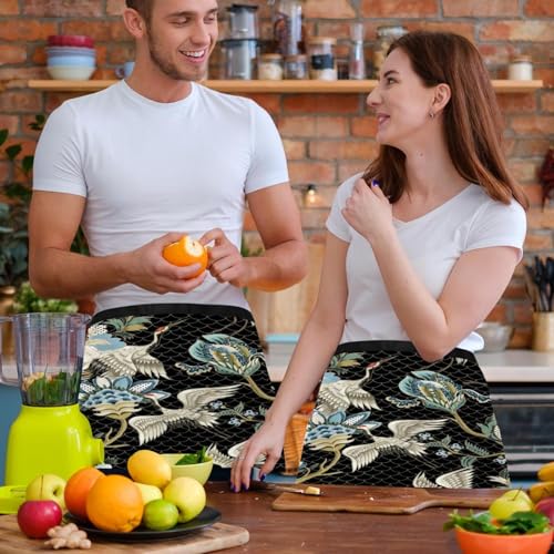 Tablier court de chef à poches pour simplifier le service en restaurant