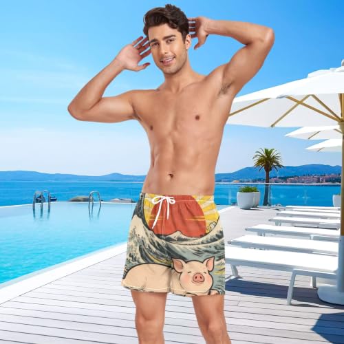 Pantalones cortos de natación que evitan rozaduras con tejido de secado rápido de olas 3