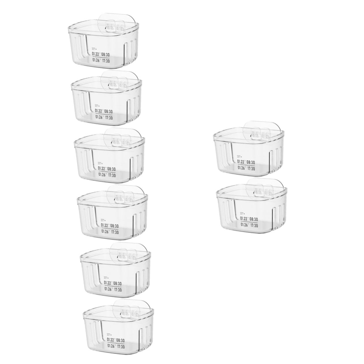 Alipis 8stücke Wandhängender Aufbewahrungskorb Für Zwiebeln Und Knoblauch Transparente Küchenorganizer Für Gewürze Obst Und Lösung Platzersparnis Küche