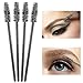 BTYMS 500 Pieces Disposable Mascara Wands Eyelash Brush Brow Brushes Applicators Lash Spoolies for Eye Lash Extension - Black