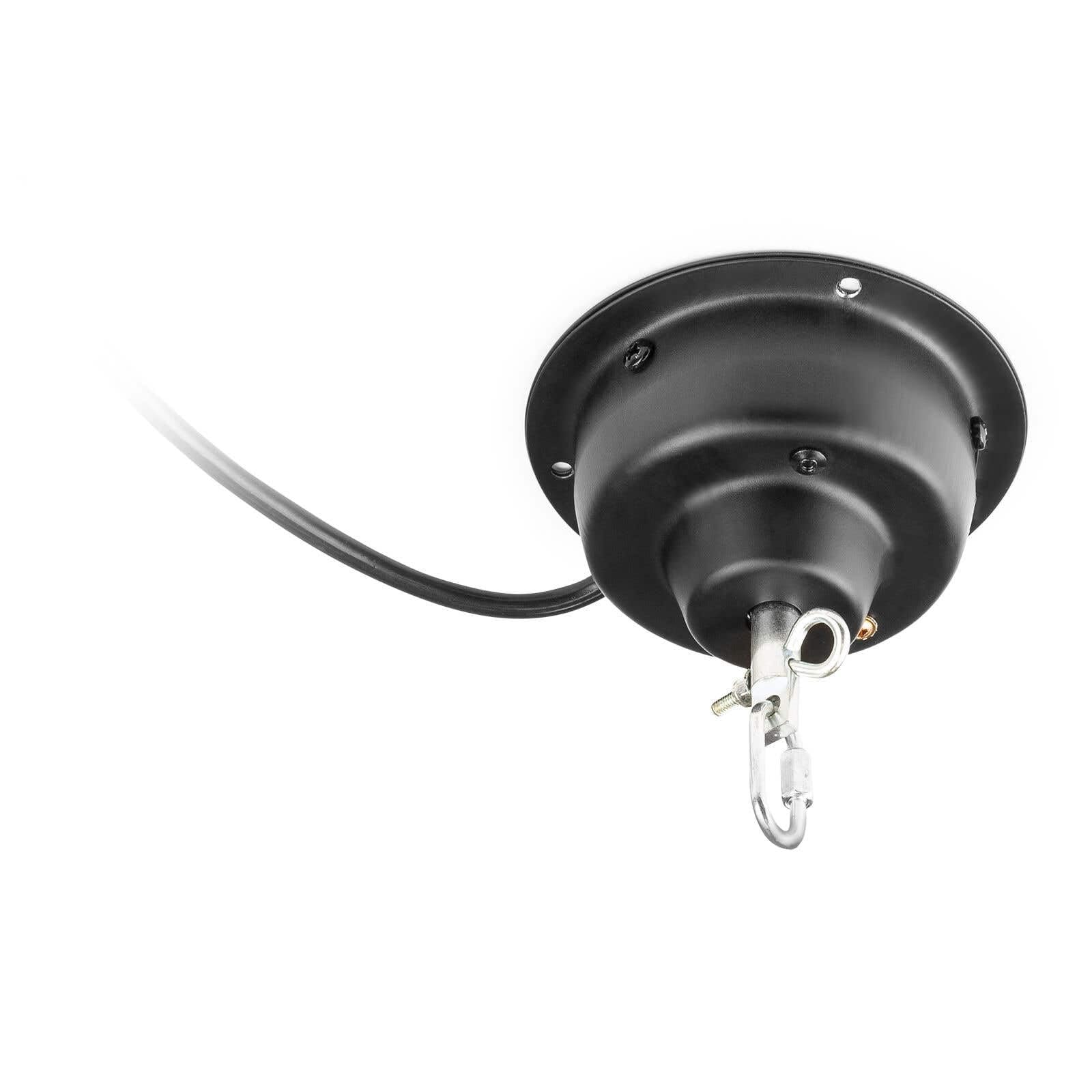Fuzzix MBM400 Moteur pour Boules à Facettes 40 cm, Charge Maximale 10 Kg, Élingue de Sécurité, 3 Tours par Minute, Idéale pour Soirées Disco en Clubs, Bars, Discothèques
