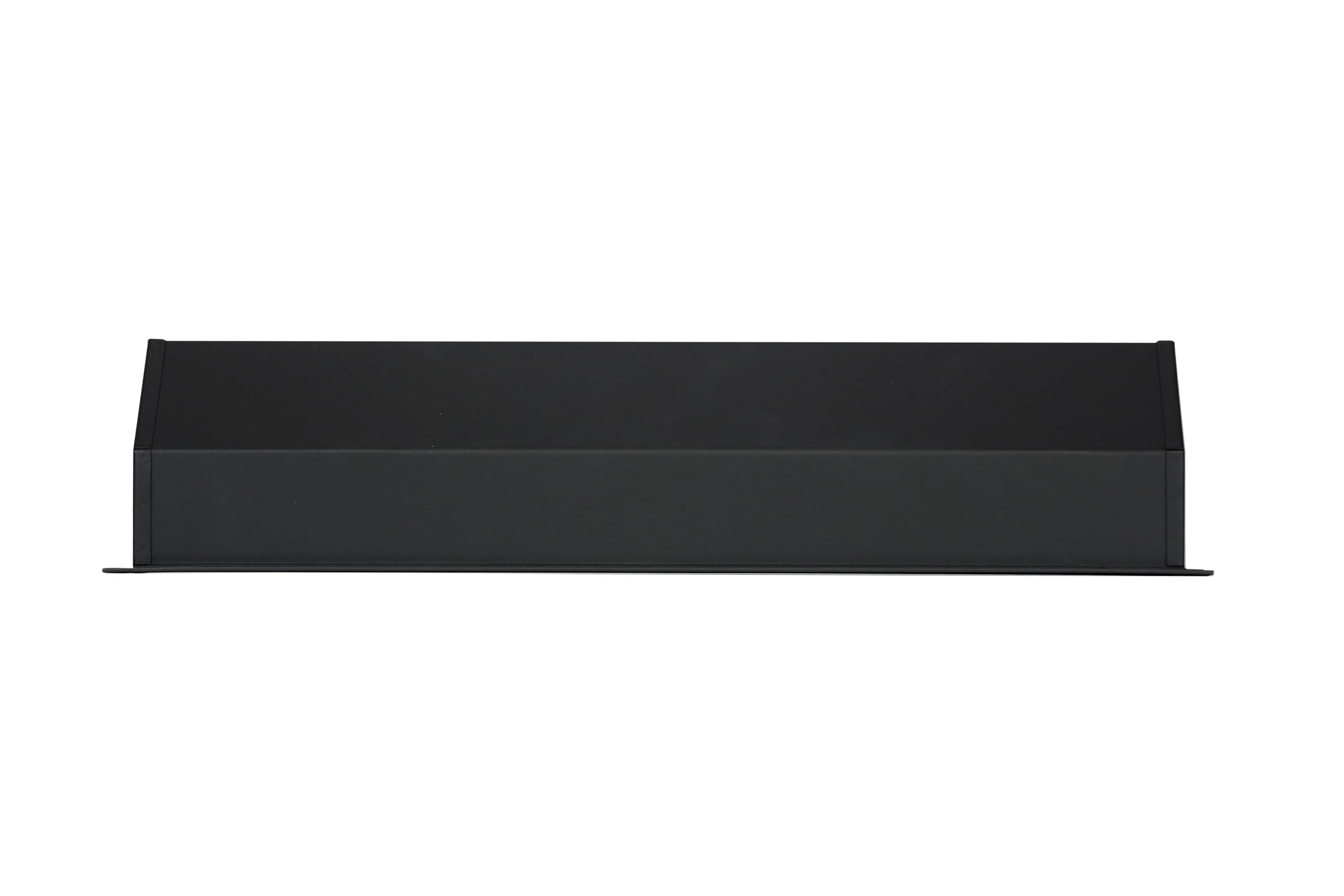 Grille de Ventilation Linéaire Acier Noir RAL 9005 – 60 x 9 cm. | Format linéaire allongé - diffusion d’air chaud - cheminée insert poêle - acier thermolaqué 200 °C