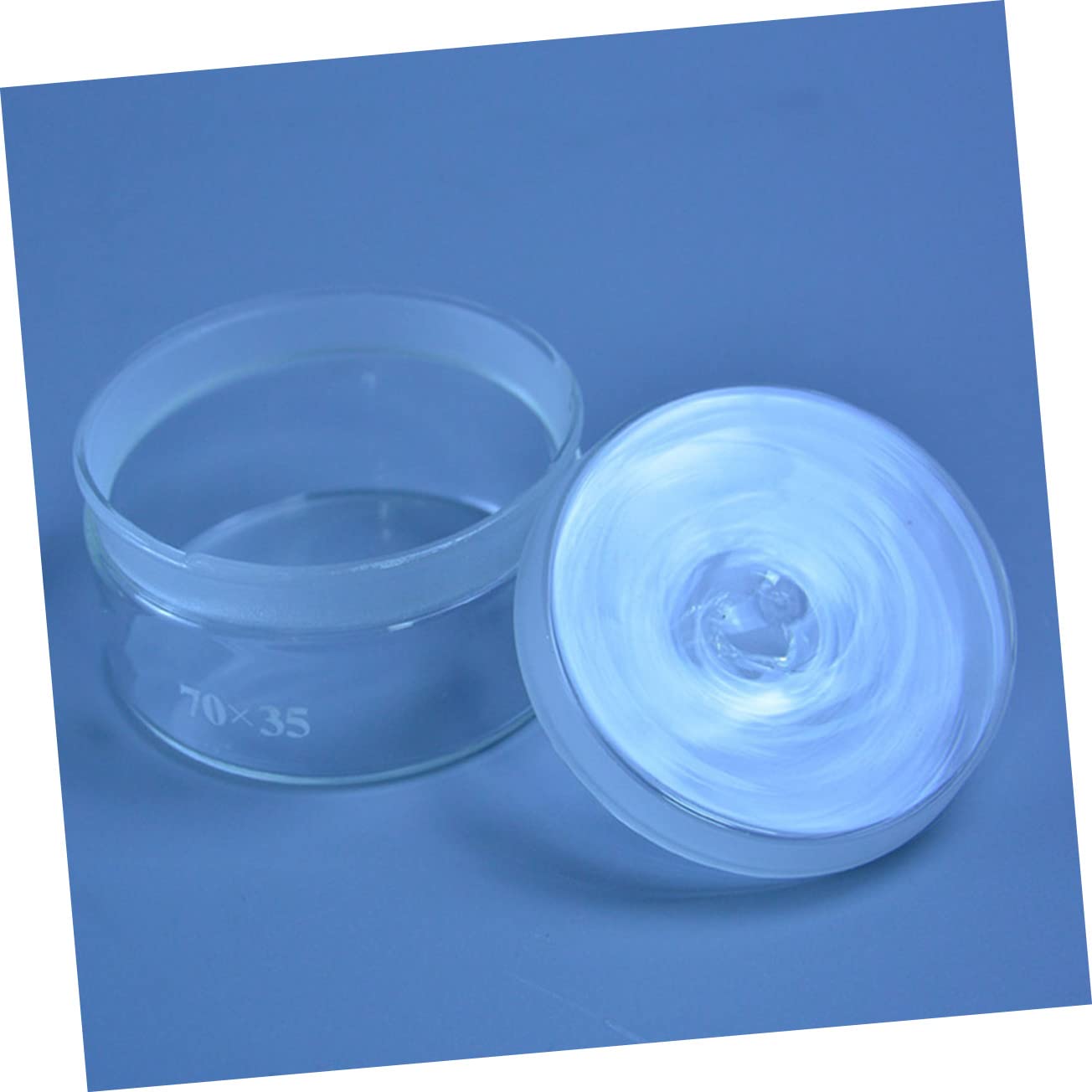 KICHOUSE 4pcs Weighing Bottle Laboratory Equipment Chemical Reagent Bottle Specific Gravity Bottle Scientific Reagent Bottle Wide Mouth Reagent Bottles Laboratory Supplies Transparent Glass