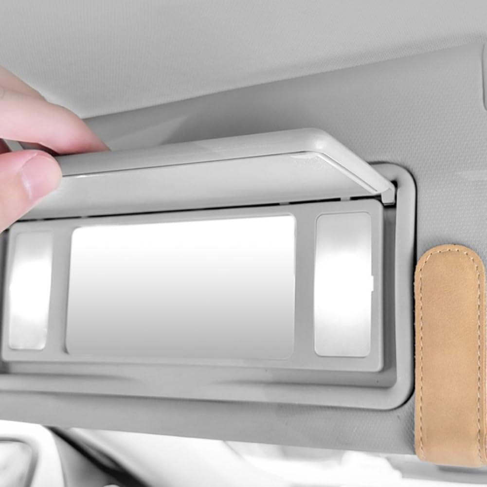 Xbsduih Aletta Parasole per Auto per Occhiali da Sole Clip per Gancio Chiusura per Occhiali da Sole Porta Carte di Credito Scatola Porta Occhiali Porta Occhiali Facile da Installare Facile da