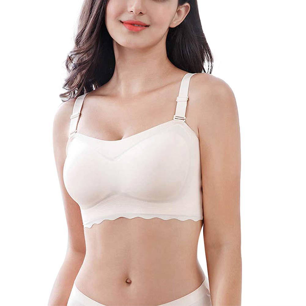 diffstyle Women's Invisible Two Way Wear Bra Lined Wire Free Smoothing Strapless/Strappy Bralette