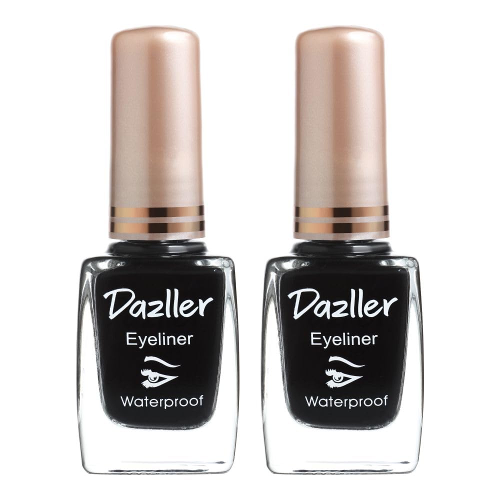 Liquid Eyeliner Waterproof, 9.5ml, Black, Smudge-proof, Matte, One stroke application, Long-lasting, Deeply pigmented, Lightweight, Quick-drying