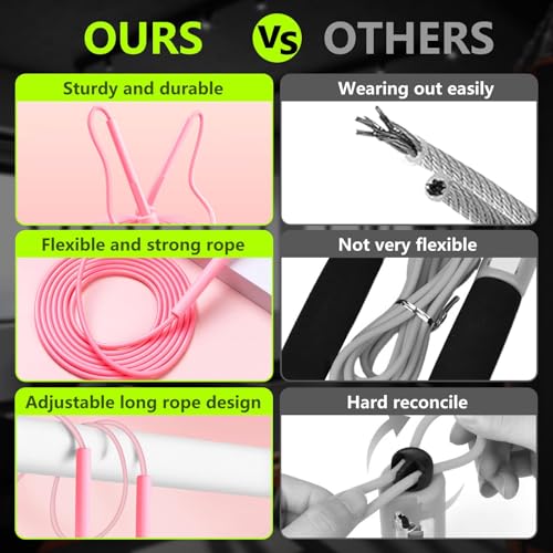 Image of Adjustable Jump Rope for Fitness and Exercise - Skipping Rope for Cardio, Boxing, and Weight Loss - Speed Rope for Men & Women