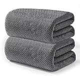YHPDYL 2-Pack Microfiber Towels 27x54(Inches), Ultra Soft Quick Dry Bath Towels, Highly Absorbent & Lightweight for Gym, Yoga, Travel, Spa, Home & Post-Workout, Large Bath Sheet Set