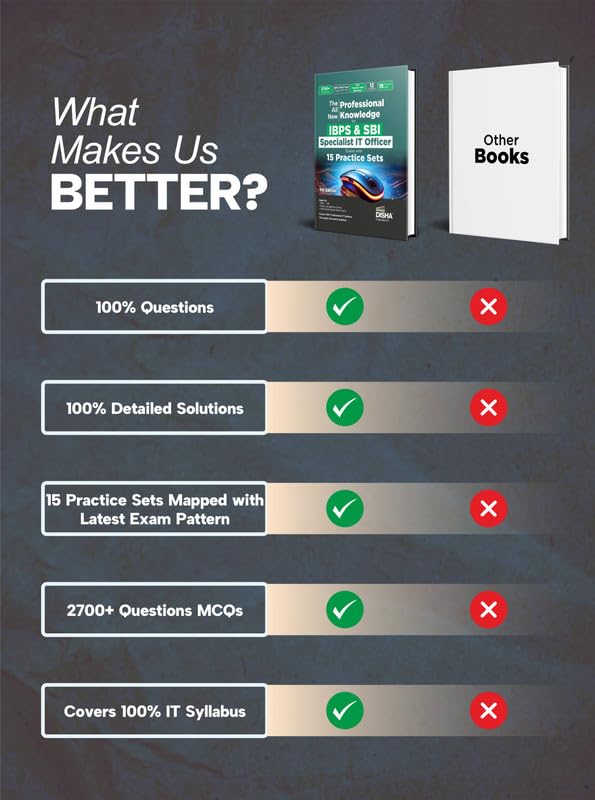 Image of Disha The All New Professional Knowledge for IBPS & SBI Specialist IT Officer Bank Exams with PYQs & 15 Practice Sets 9th Edition
