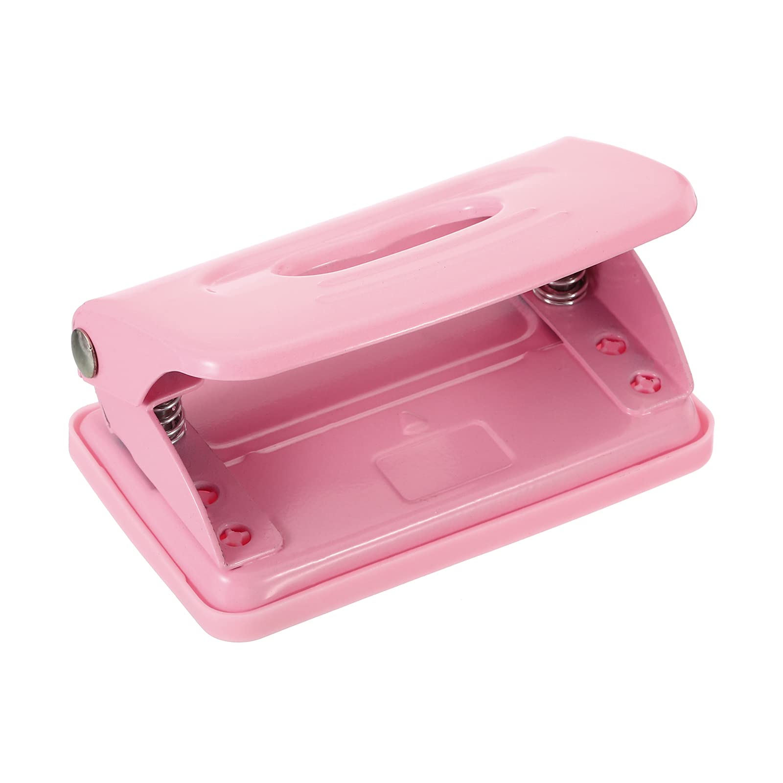 PATIKIL Punzonatrice A 2 Fori Per Carta, Diametro 6 Mm, Capacità 8 Fogli, Colore Rosa, Con Raccoglitore Di Coriandoli - 4