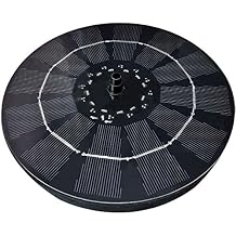 3W Solar Fountain,Solar Powered Fountain Pump with LED Lights, Birdbath Fountain Solar Power, for Bird Bath, Ponds, Garden,Swimming Pool