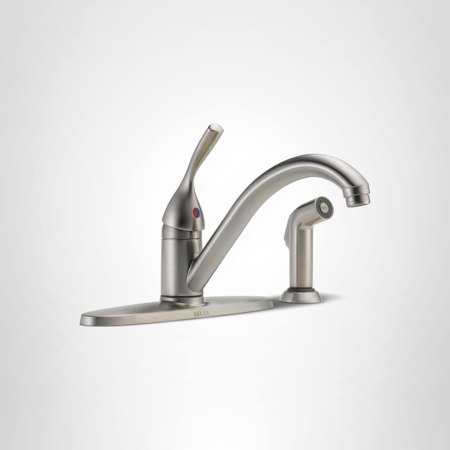 Delta Faucet Classic Single-Handle Kitchen Sink Faucet with Side