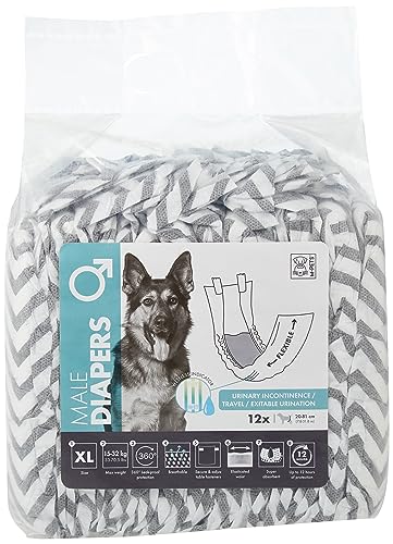 See full amazon price history chart for M-PETS Male Disposable Dog Diapers, Ultra Absorbent with Wetness Indicator, 12 Hour Protection, Adjustable Fasteners, Travel, Excitable Urination & Incontinence, Waist: 20-81 cm, X-Large (Pack of 12) M-PETS Male Disposable Dog Diapers, Ultra Absorbent with Wetness Indicator, 12 Hour Protection, Adjustable Fasteners, Travel, Excitable Urination & Incontinence, Waist: 20-81 cm, X-Large (Pack of 12) (B0B3923BLB) Amazon Price History, Amazon Price Tracker
