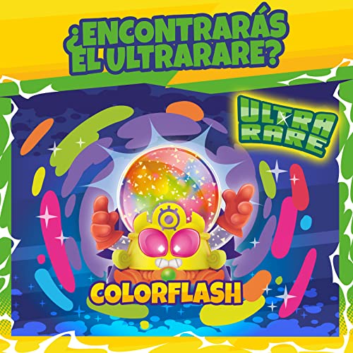 SUPERTHINGS Serie Neon Power, Caja con 50 Sobres Sorpresa con Figuras coleccionables, Cada sobre Contiene 1 SuperThing Sorpresa y 1 Checklist