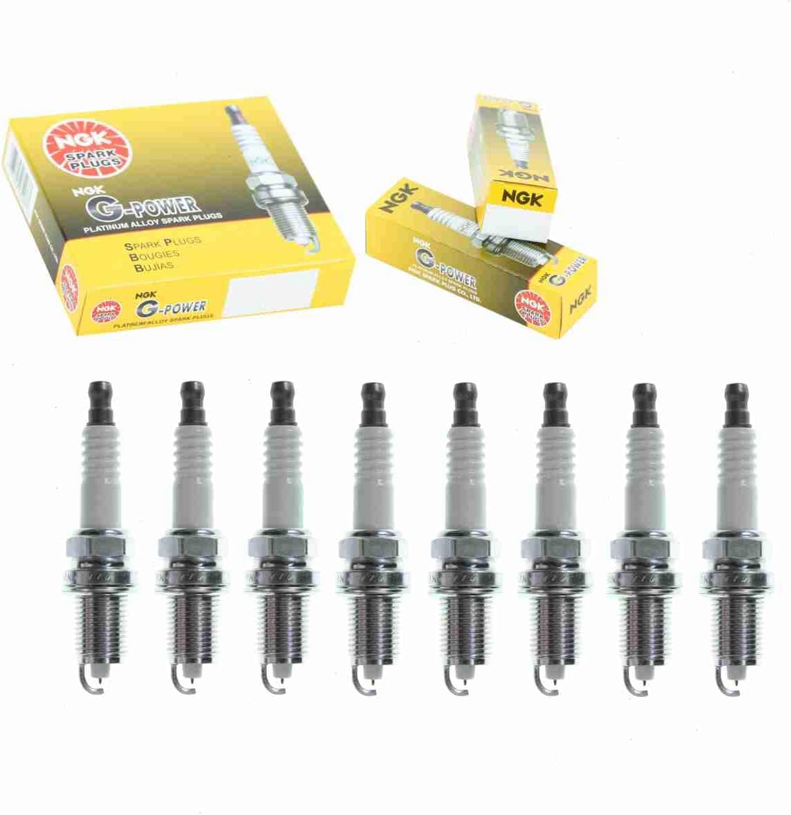 8 pc NGK G-Power Spark Plugs compatible with Jeep Grand Cherokee 4.7L V8 1999-2007