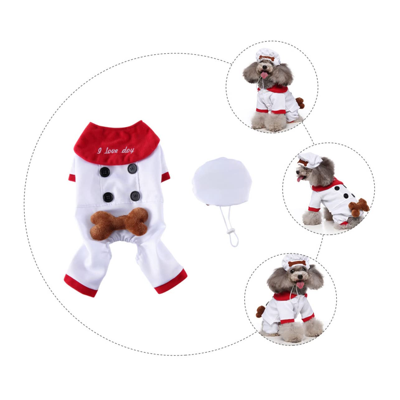 BESPORTBLE 3 Set vestirsi in modo divertente per animali domestici decorazione per animali domestici grandi costumi per cani costume cane halloween costume per cane halloween arredamento
