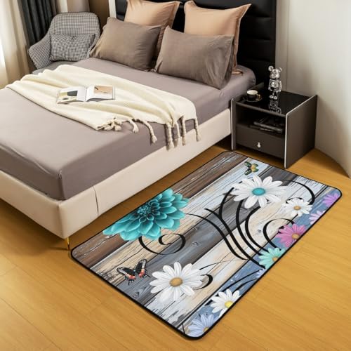 Tapete decorativo Manfei floral rectangular 150x100 cm miniatura 5