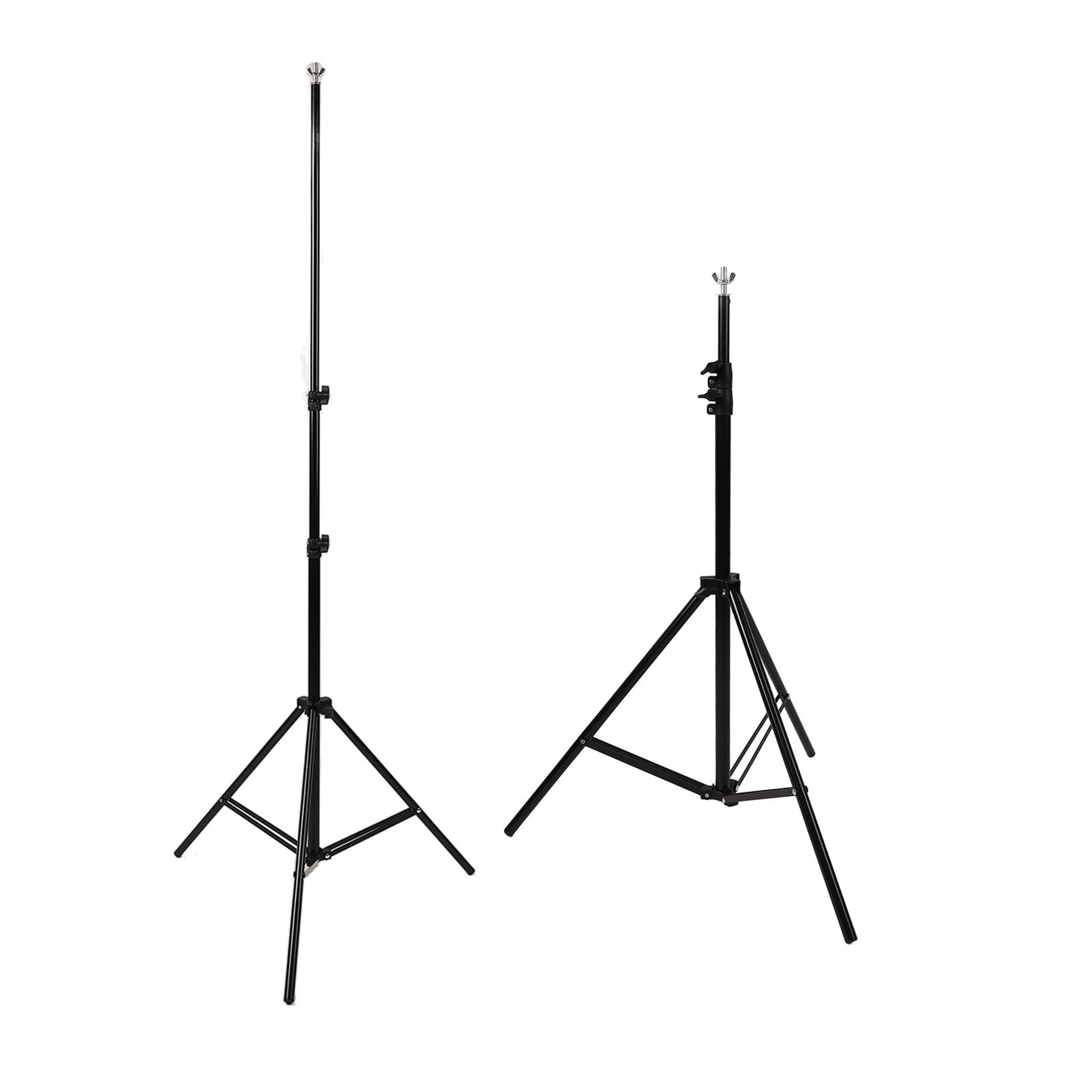 Hidyliu Kit de Soporte de Fondo Fotográfico Ajustable, Ligero de Aleación de Aluminio para Fotografía de Estudio Profesional, 2x3m