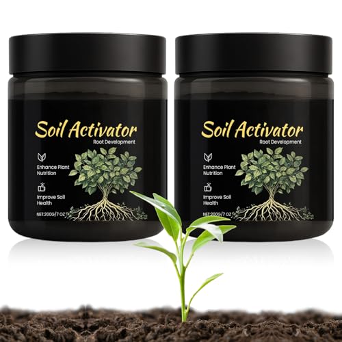 2Pcs Soil Activators Soil Pro Activator Nauticos Plant Food Enhancer Premium Soil Revitalizer gor Plants Supports Root Development & Nutrient Absorption for Lawn Garden Indoor Outdoor Plants(200g)