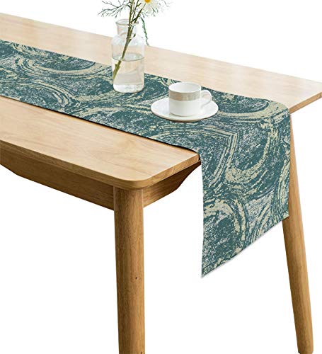 Image of Handmade Jute Table Runner for 8 Seater, Heat Resistant & Non-Slip Dining Table Runner, Natural Rustic Farmhouse Decor for Dining, Coffee & Centre Table, 12 x 94 Inches AATR0068