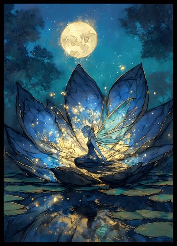 Image of MTG Card Sleeves - Lorwyn Lotus - Ultra Clear Front & Matte Finish Back, 100 Count Standard Size Matte Art Sleeve for Magic The Gathering