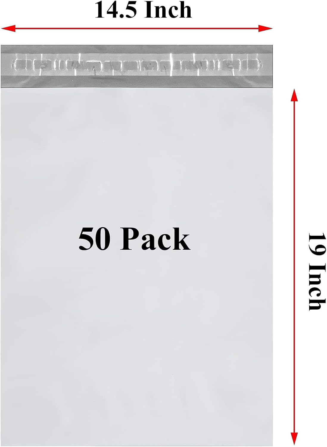 Nextphase Packaging 2 Mil White Poly Mailer Shipping Envelope Mailer Bags with Self Sealing Adhesive for Storage, Packaging, and More - 10 x 13 Inch 200 Pack : Office Products