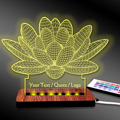 Image of Brown Cloud Customized Acrylic 3D Illusion LED Decorative Lamp /Light with Changing Colours for Personalized Gift to Friends and Family (DL24C) (1 Lamp)
