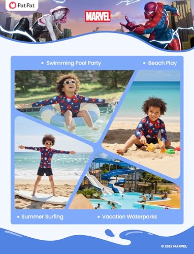 Image of Disney Marvel Spiderman Stitch Rash Guard Shirts Minnie Ariel UPF50+Swim Shirt Boy /Girl Surf Swim Suit Top Kid Swimwear 2-14Y