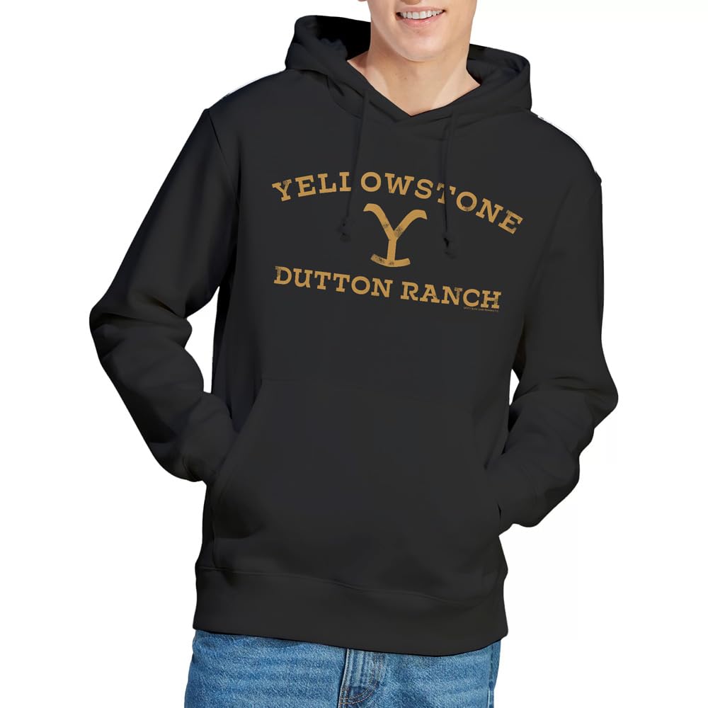 Yellowstone Arched Logo Hoodie, Black, Large